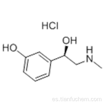 Bencenometanol, 3-hidroxi-α - [(metilamino) metil] -, clorhidrato (1: 1), (57191078, aR) - CAS 61-76-7